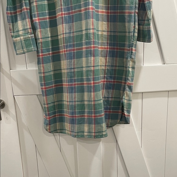 Polo by Ralph Lauren Plaid Shirt Dress - Green and Pink - Picture 13 of 13